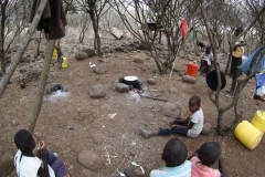 Displaced families following banditry attacks, Baringo